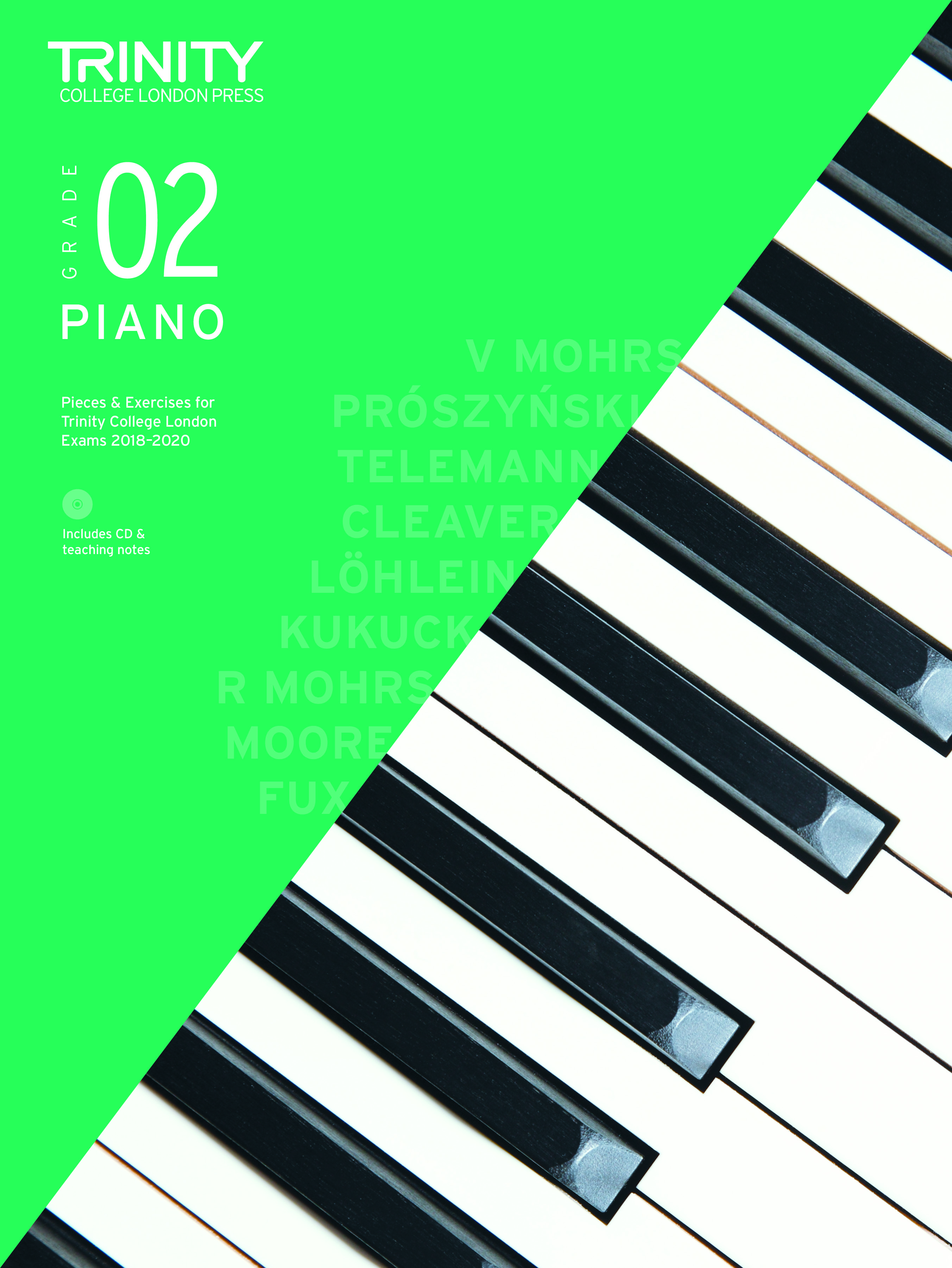 Trinity Piano Exams 2018-2020 Grade 2 + Cd Sheet Music Songbook