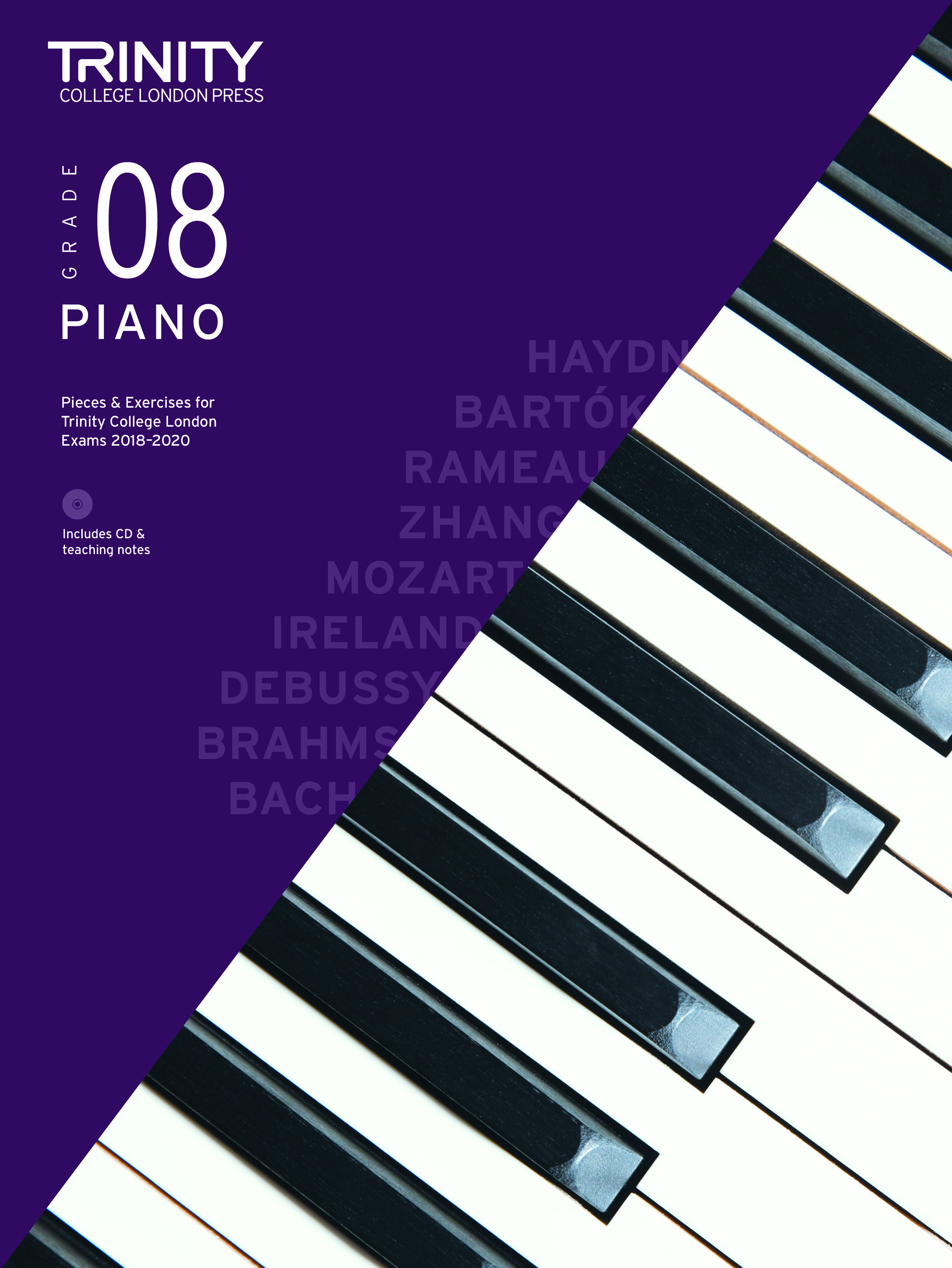 Trinity Piano Exams 2018-2020 Grade 8 + Cd Sheet Music Songbook