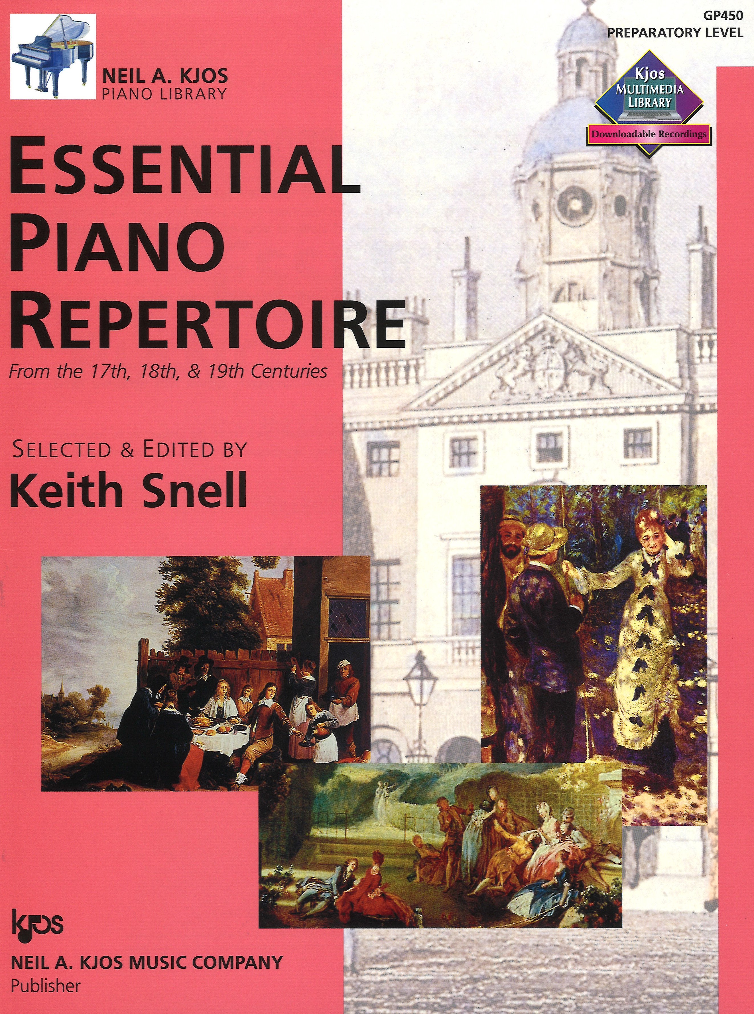 Essential Piano Repertoire Snell Preparatory/audio Sheet Music Songbook