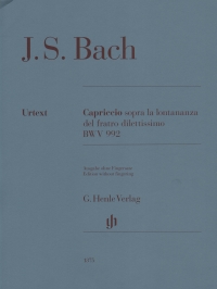 Bach Capriccio Sopra La Bwv992 Without Fingering Sheet Music Songbook
