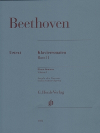 Beethoven Piano Sonatas Vol 1 Without Fingering Sheet Music Songbook