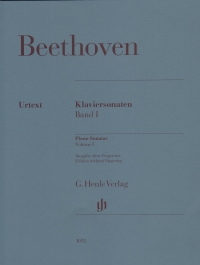 Beethoven Piano Sonatas Vol 1 Without Fingering Sheet Music Songbook