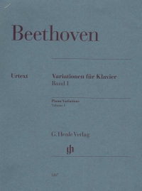 Beethoven Piano Variations Vol I Loy Sheet Music Songbook