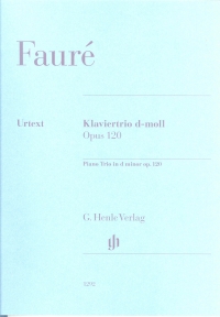 Pianotrio D Minor Op 120 Faur Gabriel Piano Trio Sheet Music Songbook