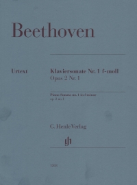 Beethoven Piano Sonata No 1 Op2 Fmin Piano Sheet Music Songbook