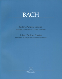 Bach Suites Partitas Sonatas Transcribed Harpsicho Sheet Music Songbook
