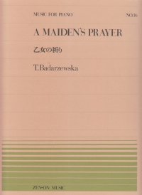 Badarzewska A Maidens Prayer Piano Sheet Music Songbook