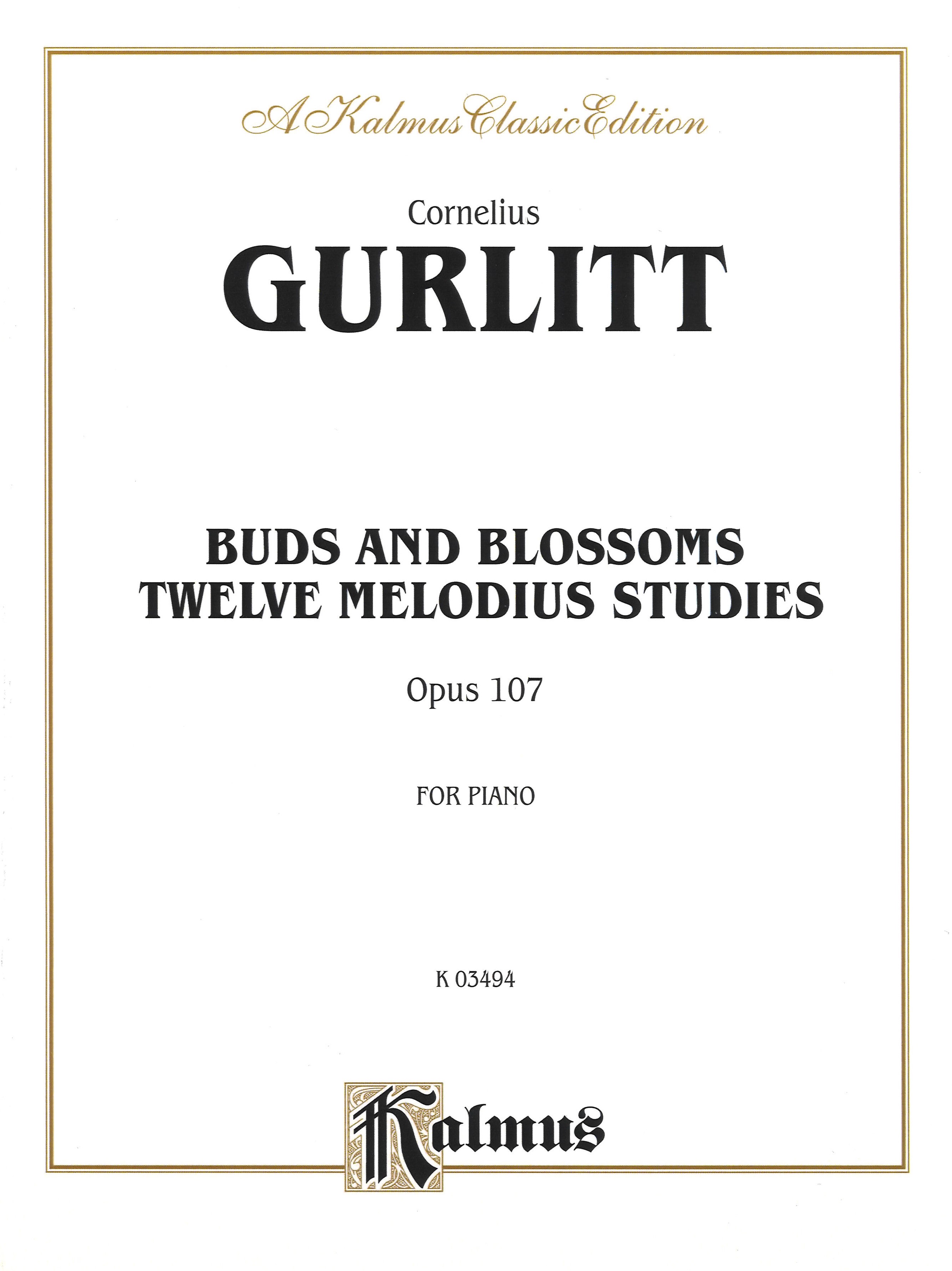 Gurlitt Buds & Blossoms Op107 Piano Sheet Music Songbook