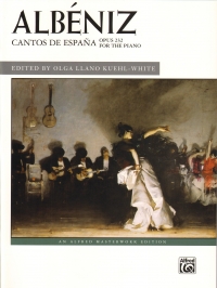 Albeniz Cantos De Espana Op232 Kuehl-white Piano Sheet Music Songbook