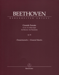 Beethoven Grande Sonate Ab Op26 Funeral March Pf Sheet Music Songbook