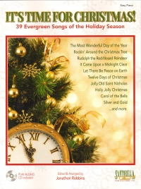 Its Time For Christmas Robbins Easy Piano + Cd Sheet Music Songbook
