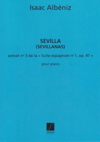 Albeniz Sevilla Sevillanas Piano Sheet Music Songbook