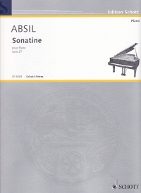 Absil Sonatine Op27 Piano Sheet Music Songbook