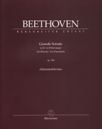 Beethoven Grande Sonate Bb Op106 Hammerklavier Sheet Music Songbook