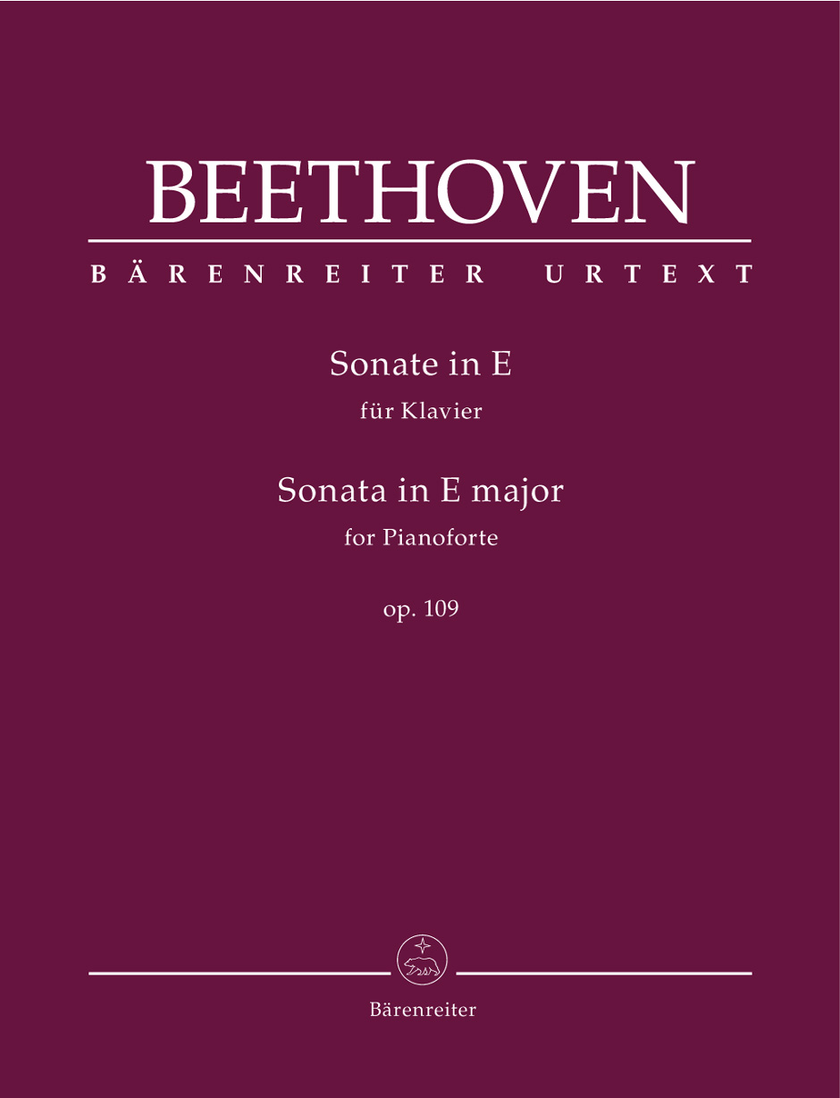 Beethoven Piano Sonata In E Major Op.109 Sheet Music Songbook