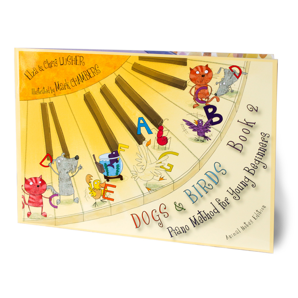Dogs & Birds Piano Method 2 (animal) Sheet Music Songbook