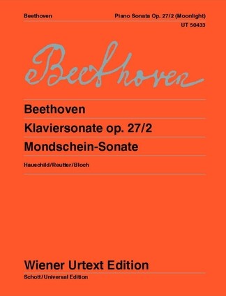 Beethoven Piano Sonata (moonlight) Op. 27/2 Sheet Music Songbook