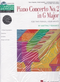 Edwards Piano Concerto No 2 G Major 2pianos/4 Hand Sheet Music Songbook