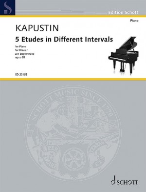 Kapustin 5 Etudes In Different Intervals Op68 Pno Sheet Music Songbook