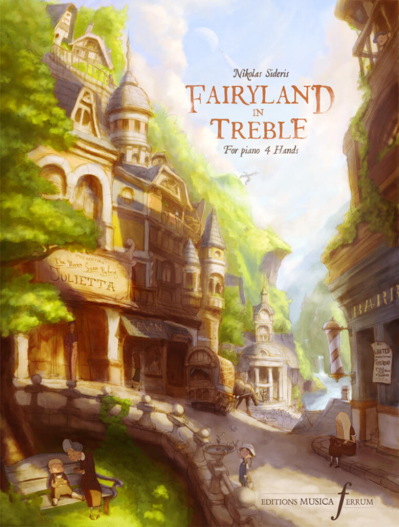 Sideris Fairyland In Treble Piano 4 Hands Sheet Music Songbook