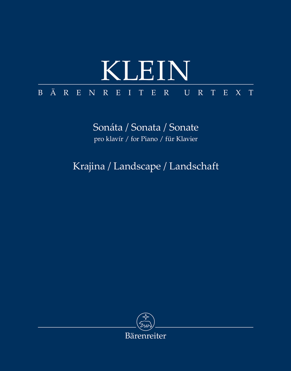 Klein Sonata For Piano / Landscape Sheet Music Songbook