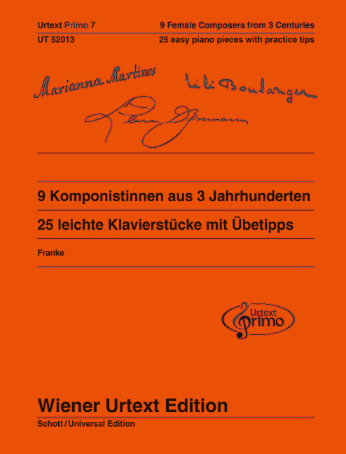 9 Komponistinnen Aus 3 Jahrhunderten Vol. 7 Sheet Music Songbook