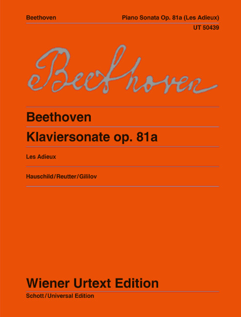 Beethoven Klaviersonate Les Adieux Op81a Piano Sheet Music Songbook