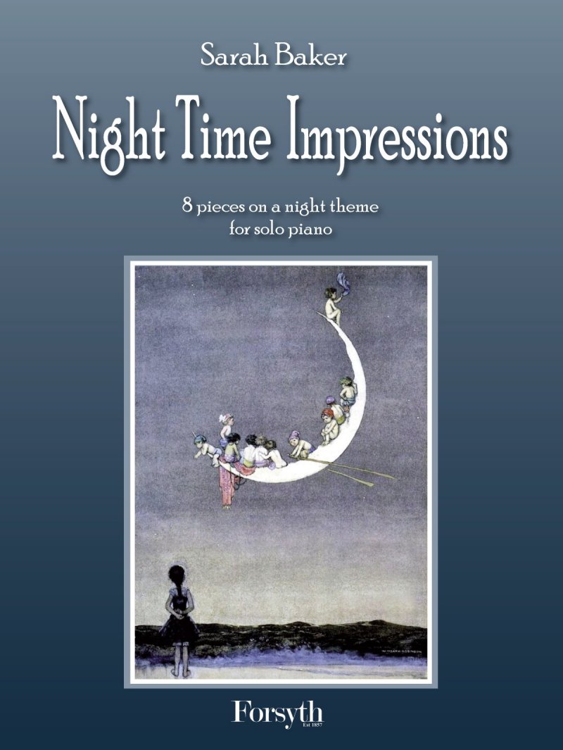 Baker Night Time Impressions Piano Solo Sheet Music Songbook