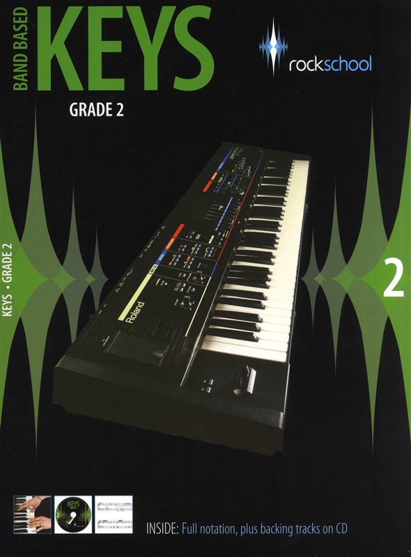 Rockschool Band Based Keys Grade 2 Book & Cd Sheet Music Songbook