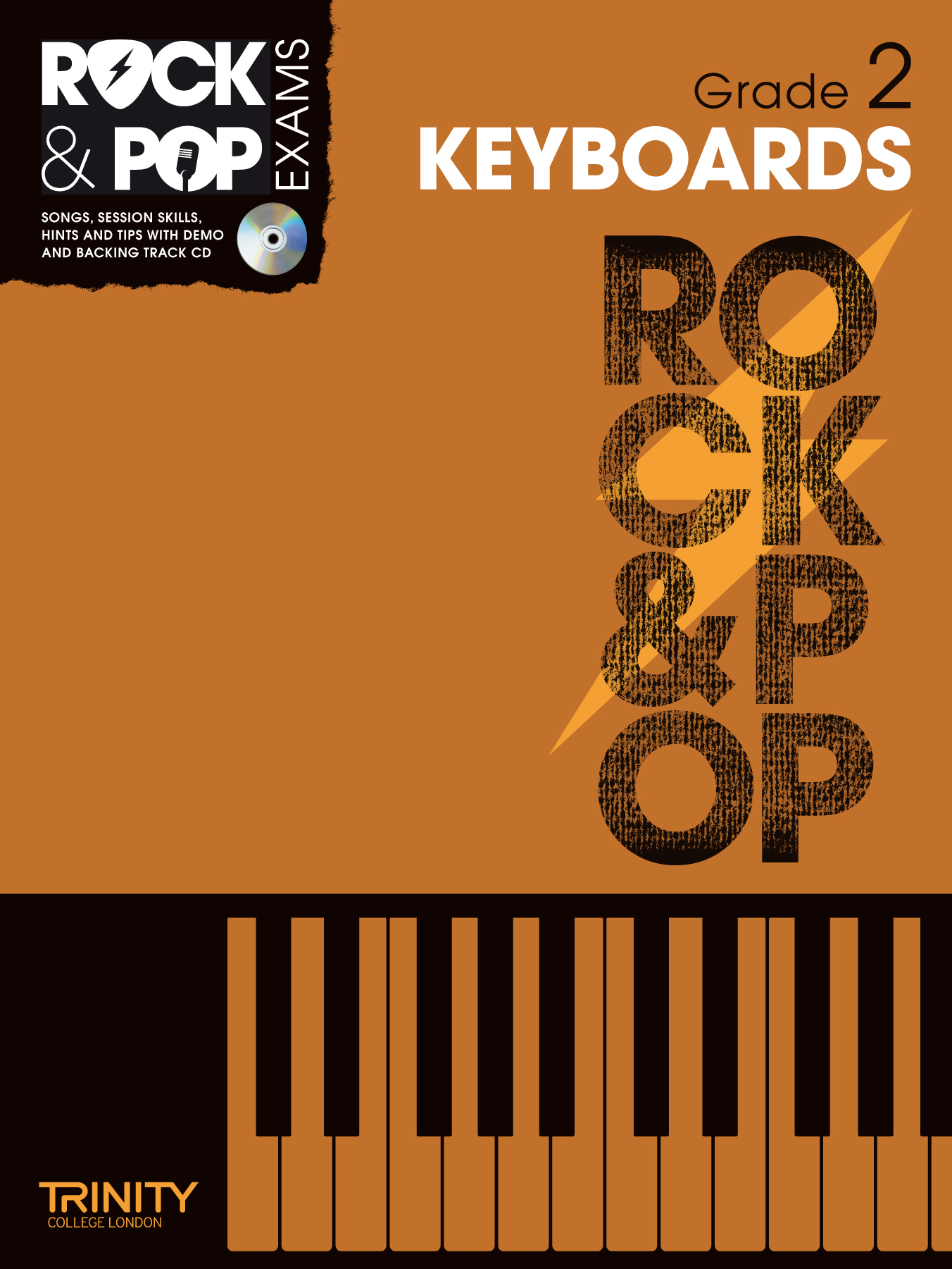 Trinity Rock & Pop Exams Keyboards Grade 2 + Cd Sheet Music Songbook