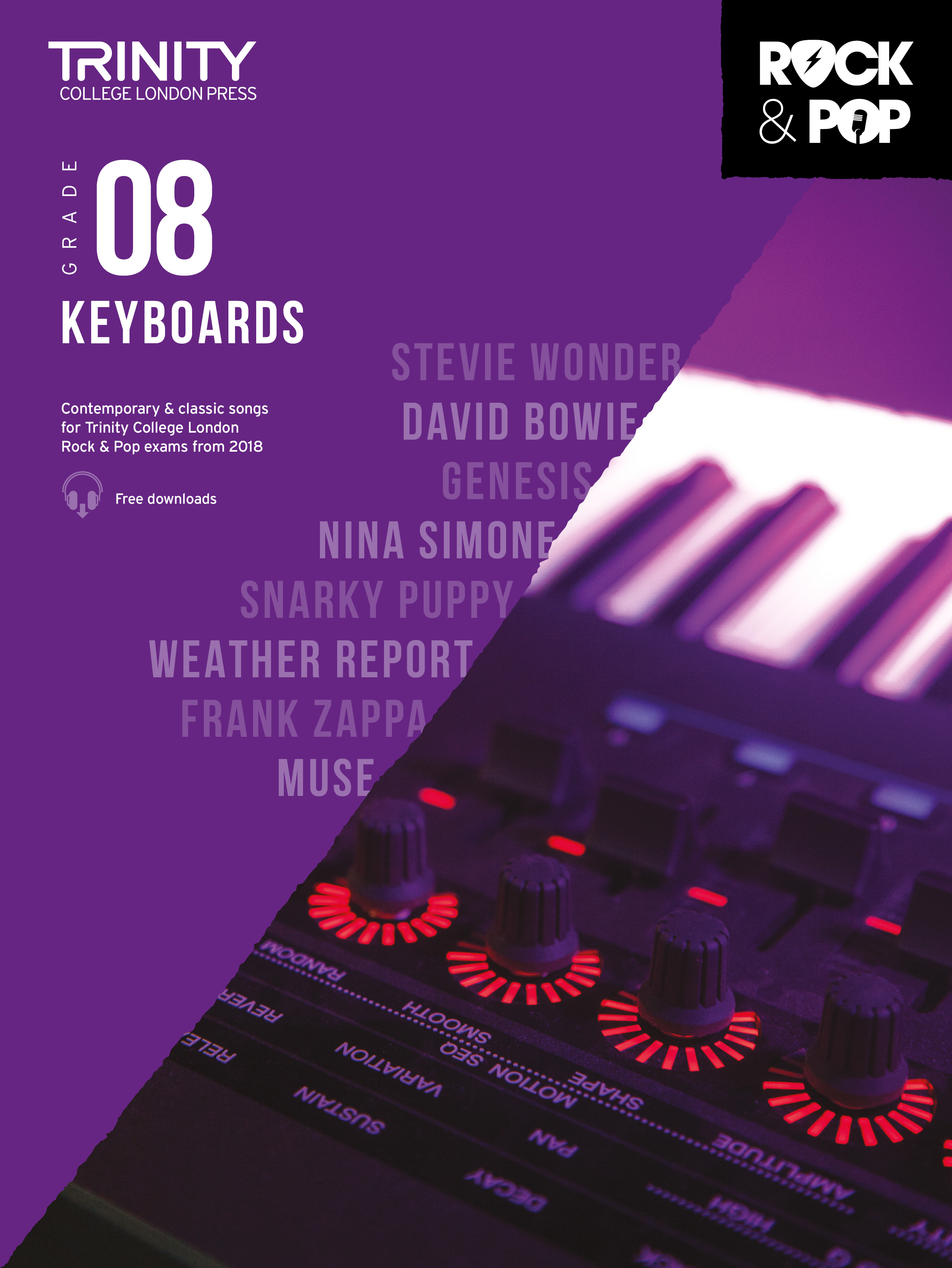 Trinity Rock & Pop 2018 Keyboards Grade 8 Sheet Music Songbook