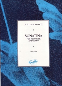 Arnold Sonatina Op41 Treble Recorder & Piano Sheet Music Songbook