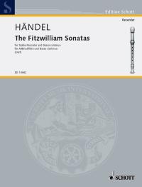Handel Fitzwilliam Sonatas Treble Recorder & Cont Sheet Music Songbook