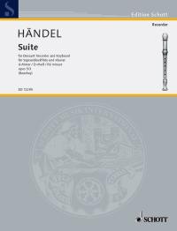 Handel Suite Descant Recorder & Piano Sheet Music Songbook