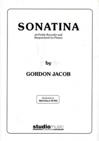 Jacob Sonatina Recorder Sheet Music Songbook