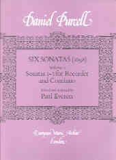 Purcell Sonatas (6) Vol 1 Nos 1-3 Recorder Sheet Music Songbook