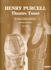 Purcell Theatre Tunes Descant Recorder & Piano Sheet Music Songbook