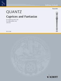 Quantz Caprices & Fantasias Treble Recorder Sheet Music Songbook