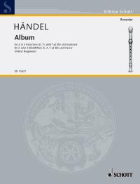 Handel Second Album Complete Bergmann D/tr/t/pf Sheet Music Songbook