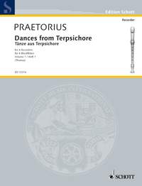 Praetorius Dances From Terpsichore Vol 1 4 Recs Sheet Music Songbook