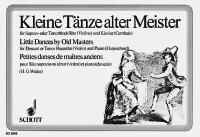 Kleine Tanze Alle Meister Recorder Sheet Music Songbook