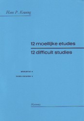 Keuning 12 Difficult Studies Treble Sheet Music Songbook