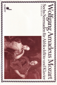 Mozart Serenade No 5 Bb K270 Treble Recorder & Pf Sheet Music Songbook