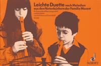 Mozart Easy Duets Of The Mozart Family Recorder Sheet Music Songbook