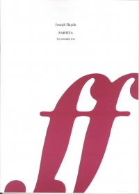 Haydn J Partita (rec Trio) Ed Bergmann Fabprint Sheet Music Songbook