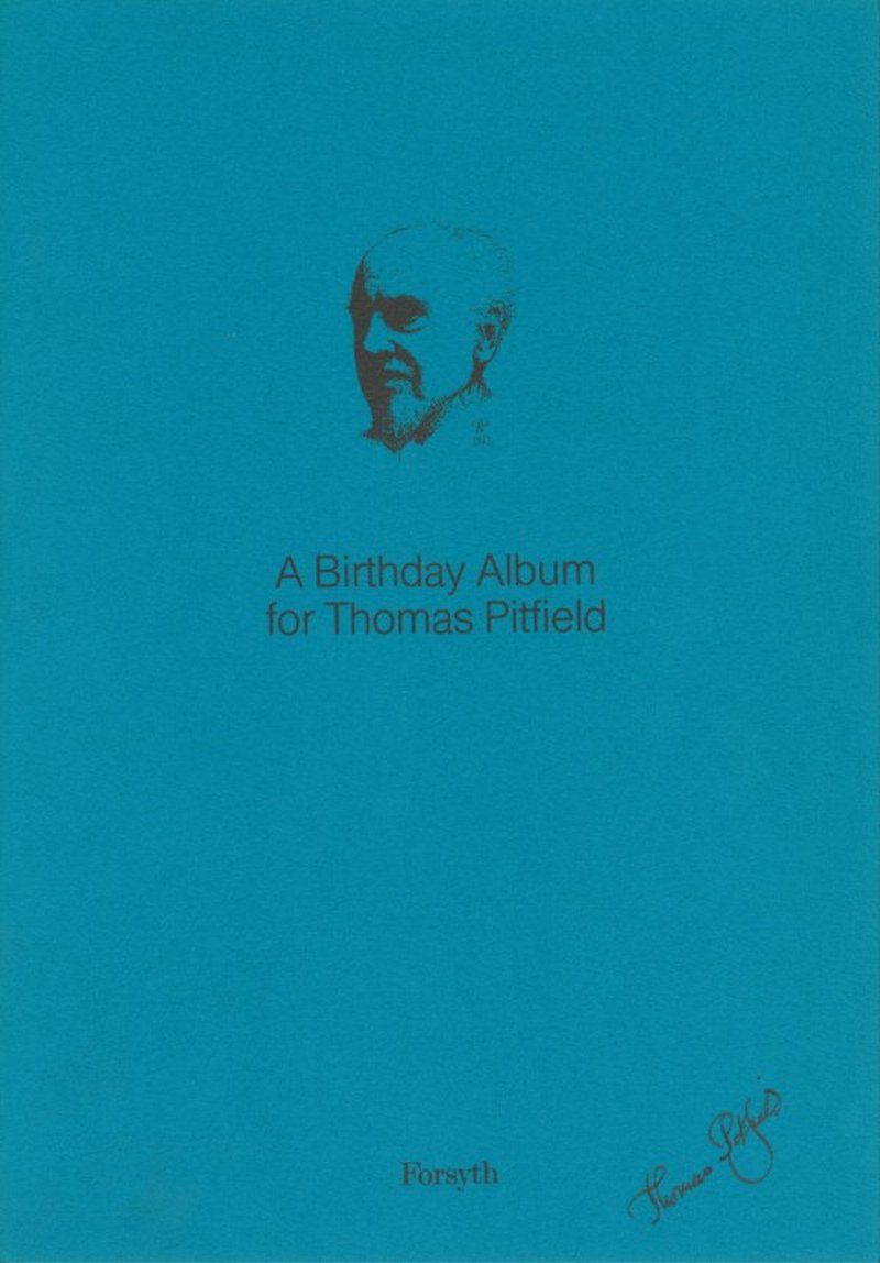 Pitfield Birthday Album Score Recorder Sheet Music Songbook