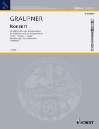 Graupner Concerto F Recorder Sheet Music Songbook