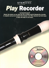 Step One Play Recorder Burakoff Book & Cd Sheet Music Songbook