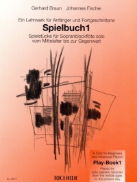 Spielbuch 1 Braun/fischer Recorder Sheet Music Songbook