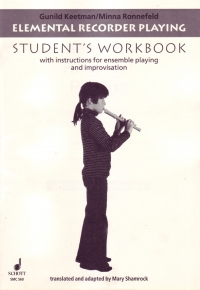 Elemental Recorder Playing Book 1 Student Workbook Sheet Music Songbook